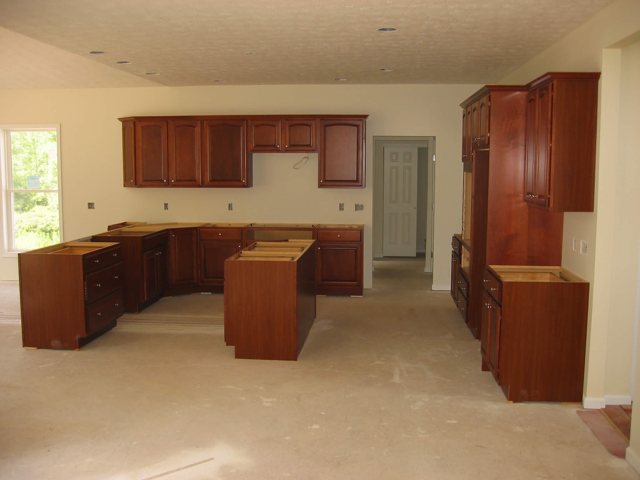 Our Kitchen Cabinets from the Family Room