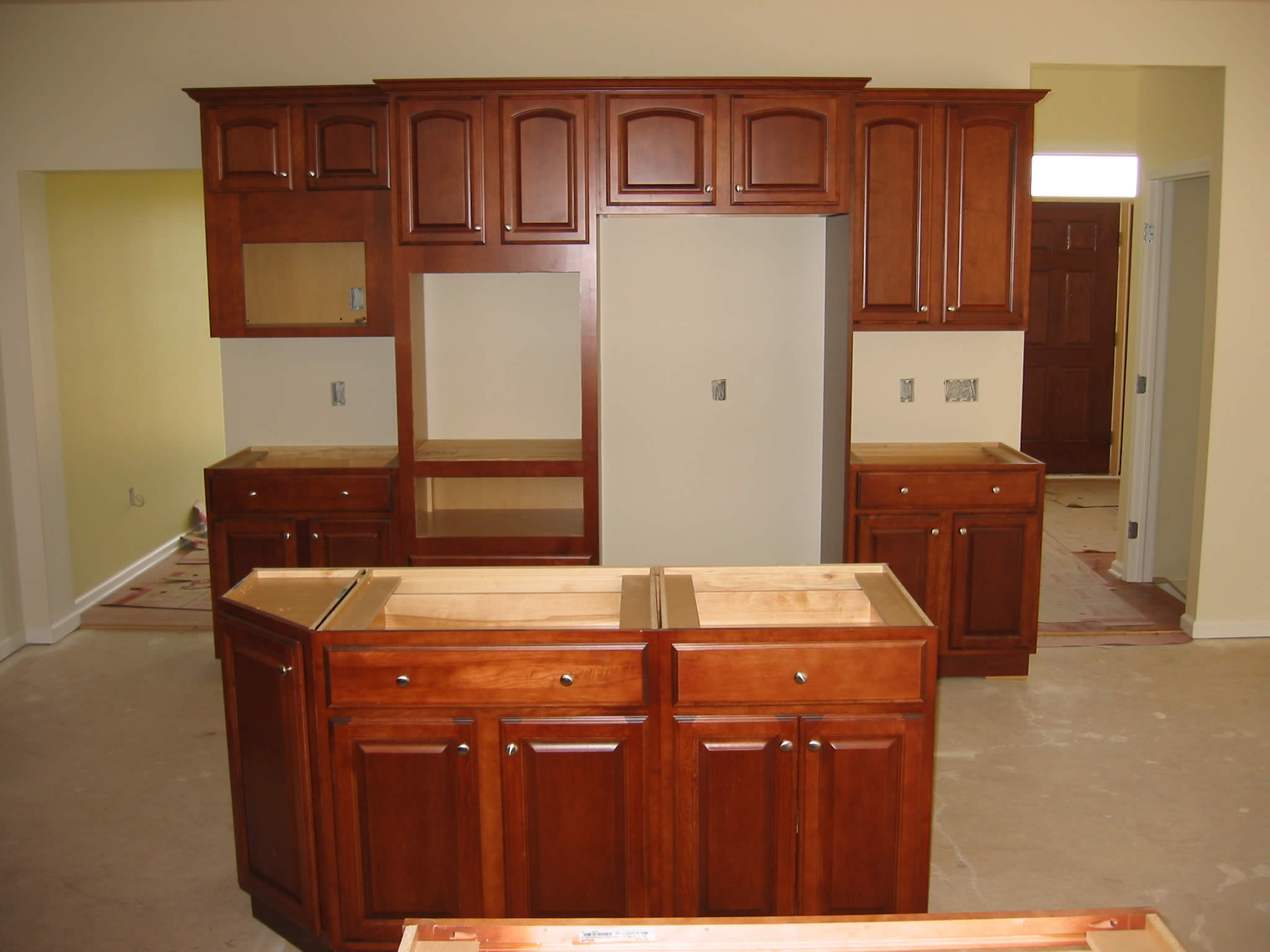Our Kitchen Cabinets from the Sunroom