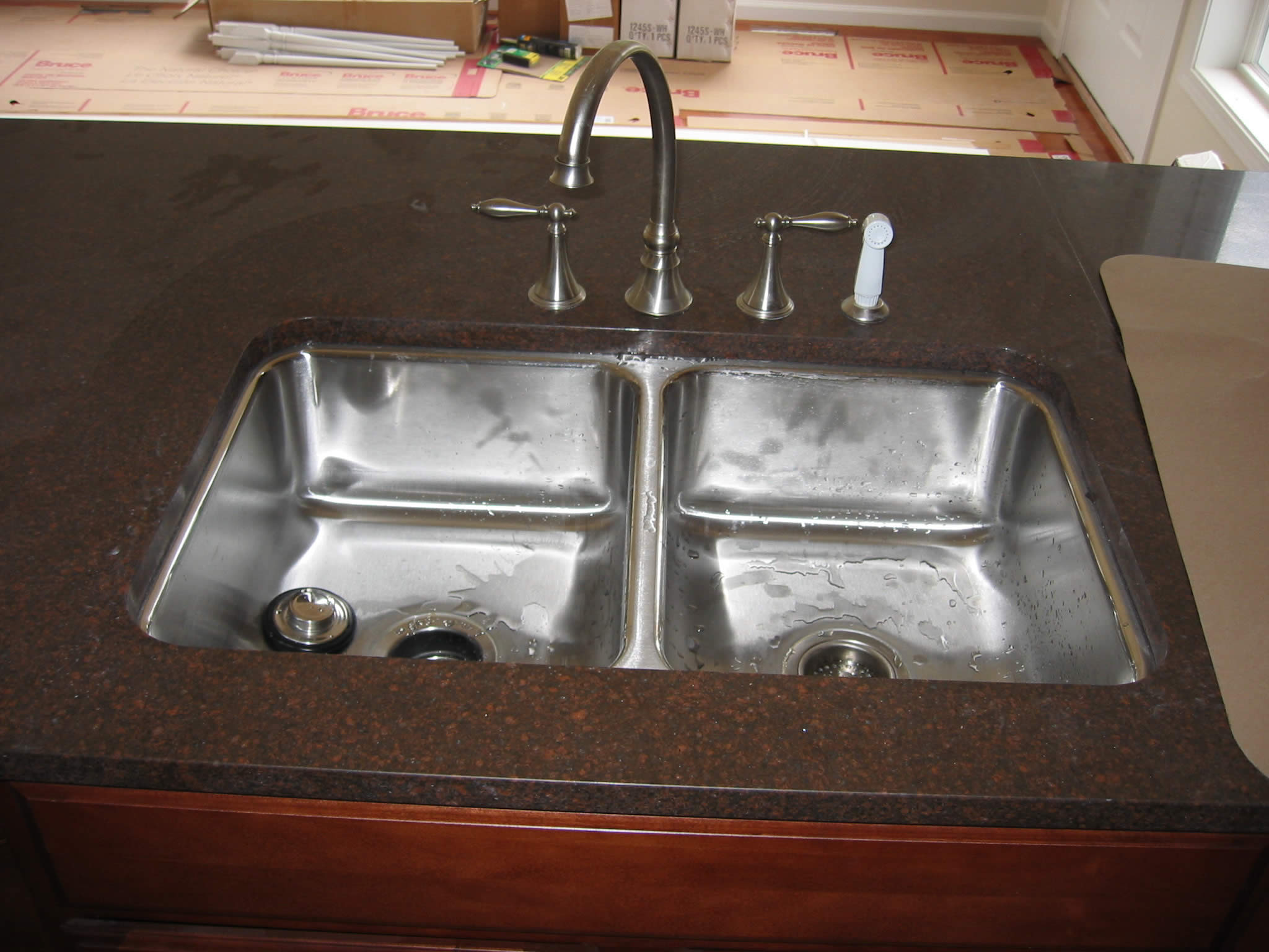 The Kitchen Sink and Countertop
